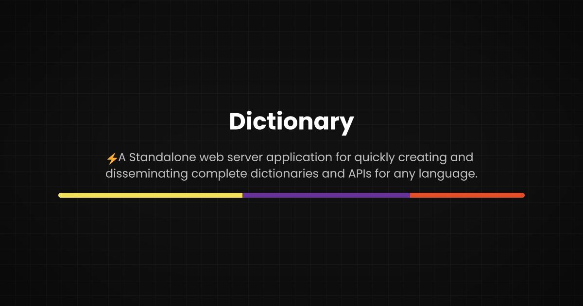 Preview of Dictionary
