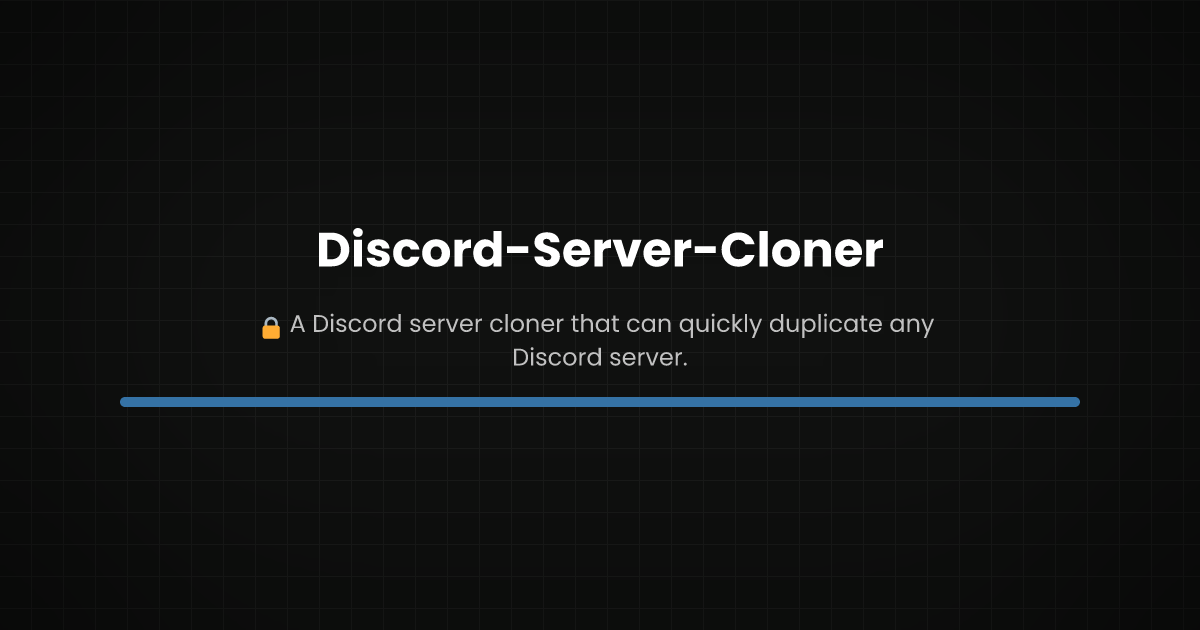 Preview of Discord-Server-Cloner
